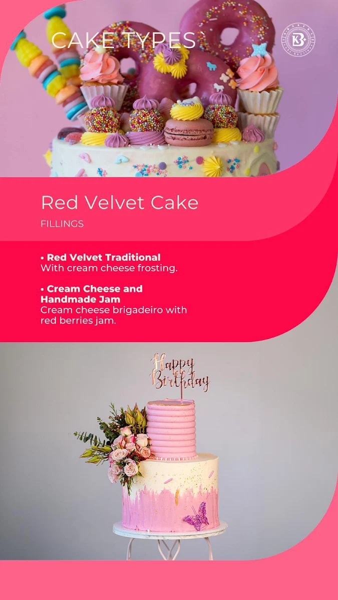 Menu, KBake Cake Boutique