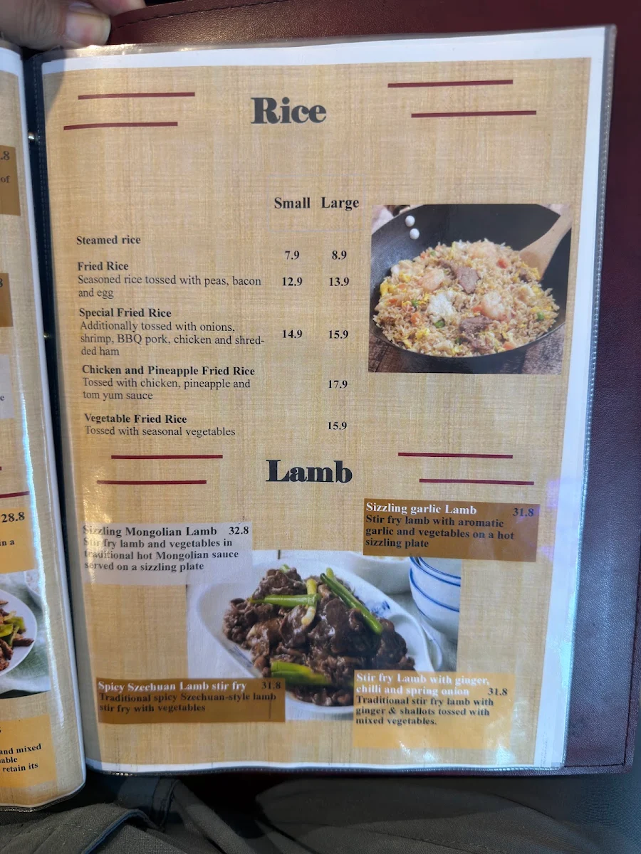 Menu, Golden Ocean Bar & Restaurant