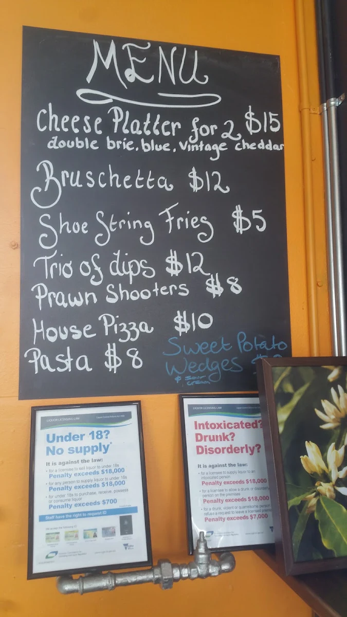 Menu, Coffee Corner Traralgon