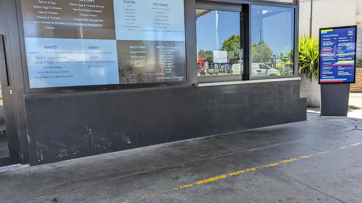 Menu, Coffee Corner Traralgon
