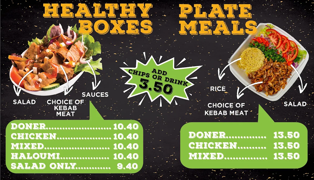 Menu, SUNSHINE KEBABS Aspley