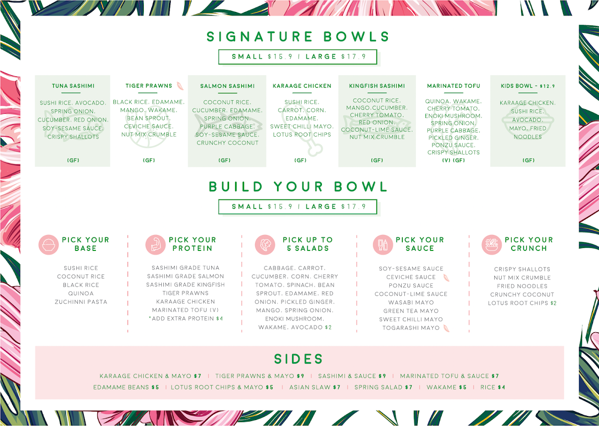 Menu, HiPoke