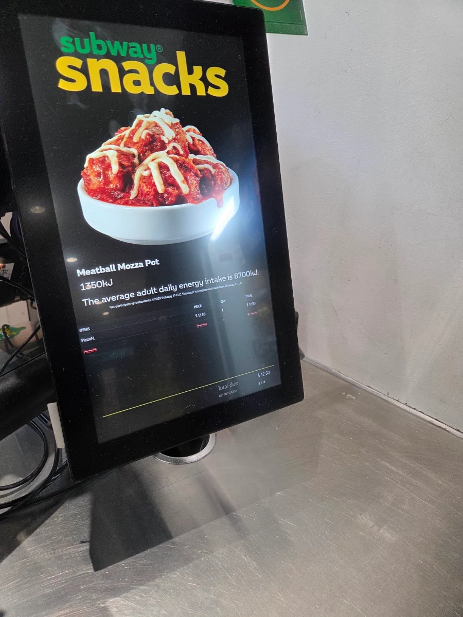 Menu, Subway