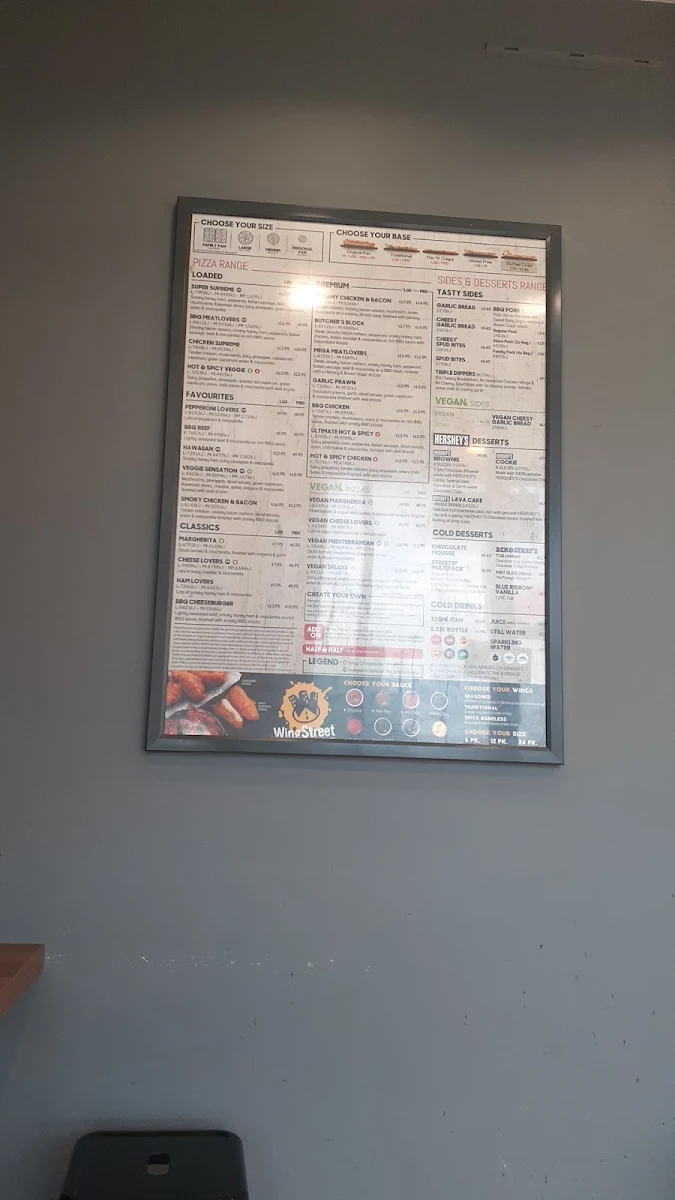 Menu, Pizza Hut Tarneit