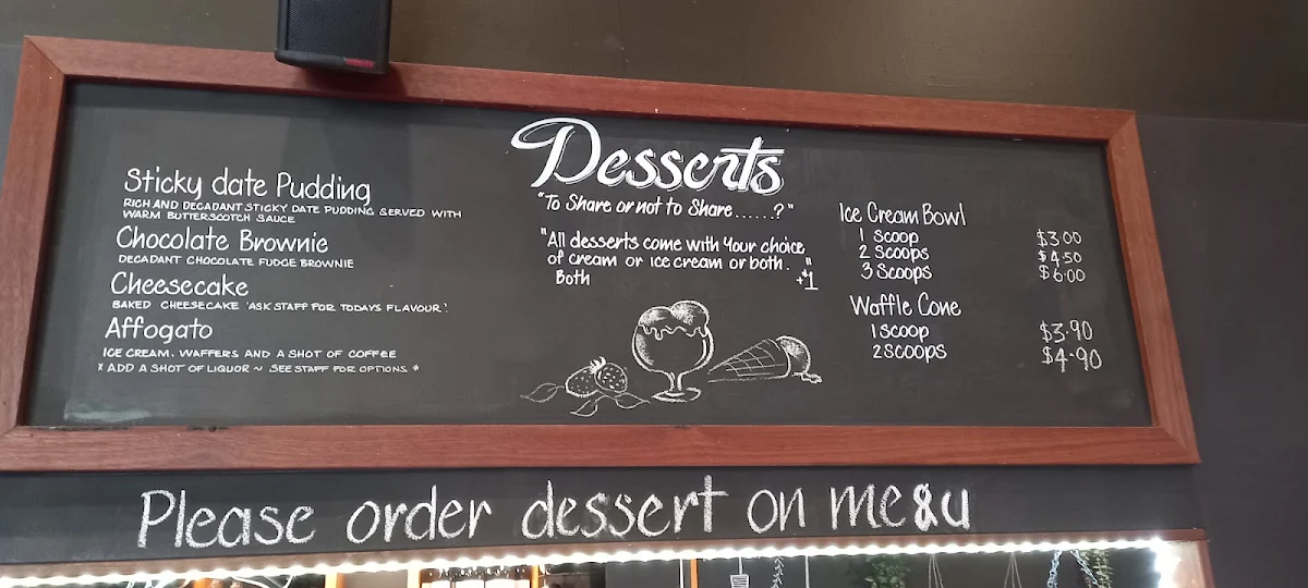 Menu, Lawnton Tavern