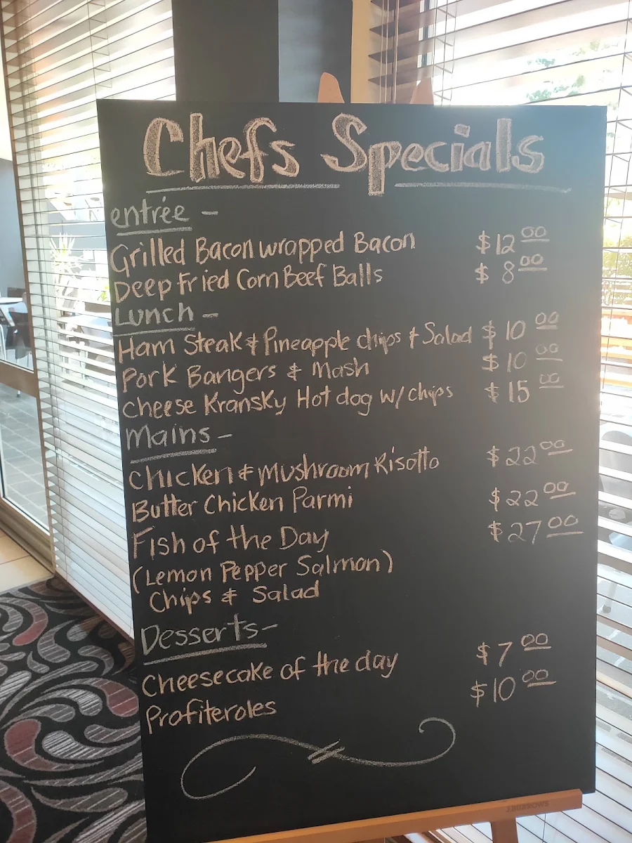 Menu, Lawnton Tavern