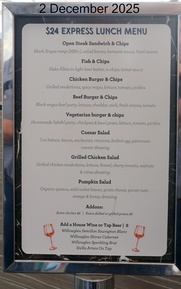Menu, Searock Grill