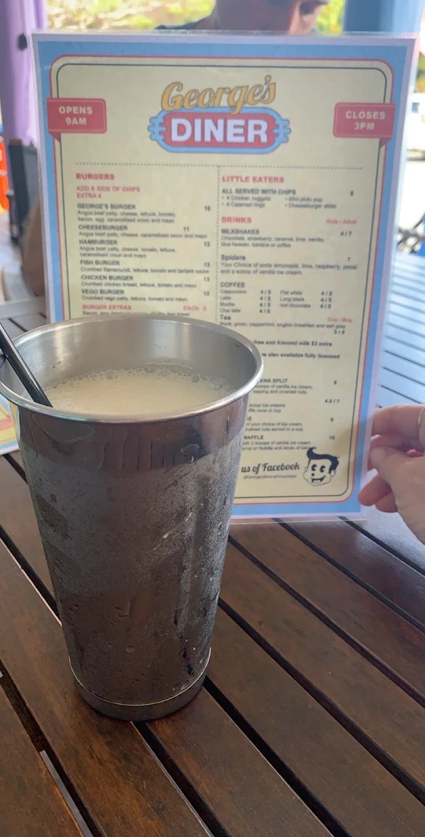 Menu, George’s Diner