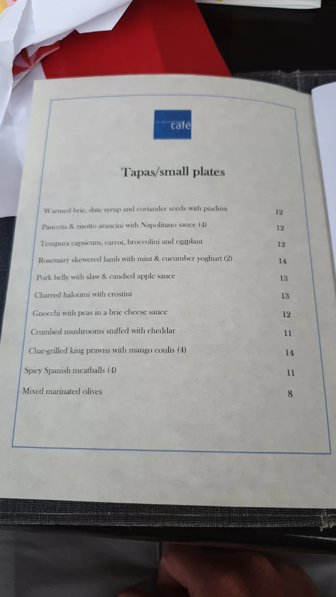 Menu, Watershed