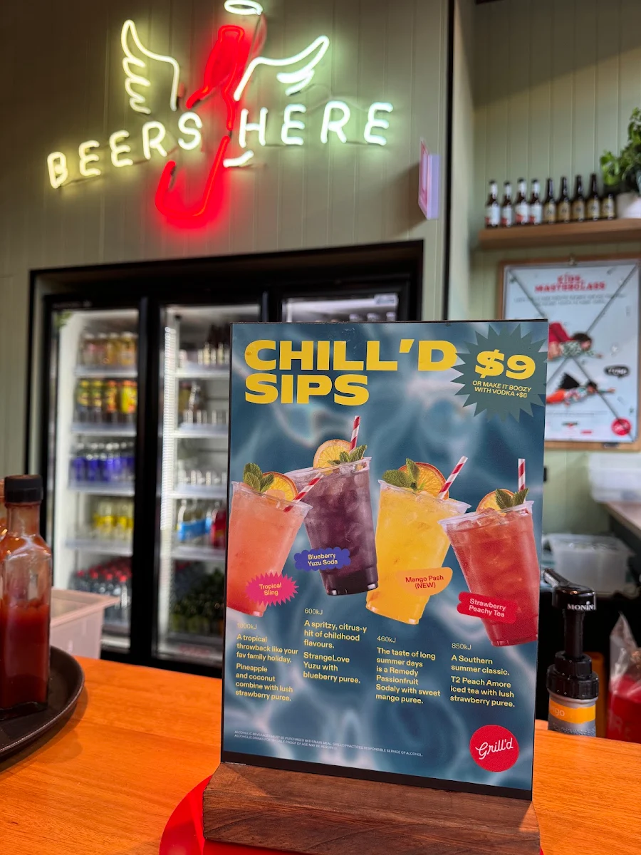 Menu, Grill'd Burgers - Waterford