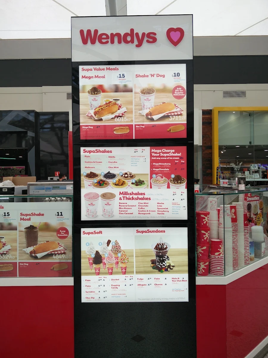 Menu, Wendy's