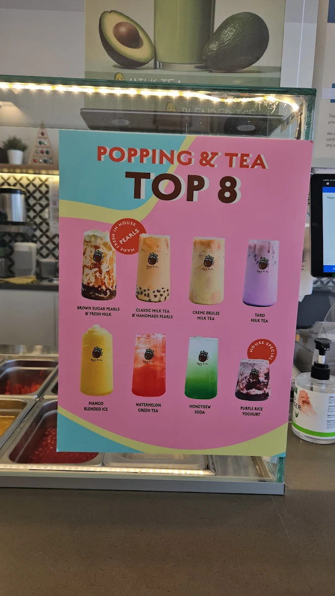 Menu, Popping & Tea Deer Park + BÁNH MÌ