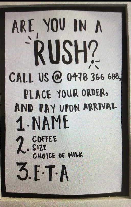 Menu, Saki’s Coffee