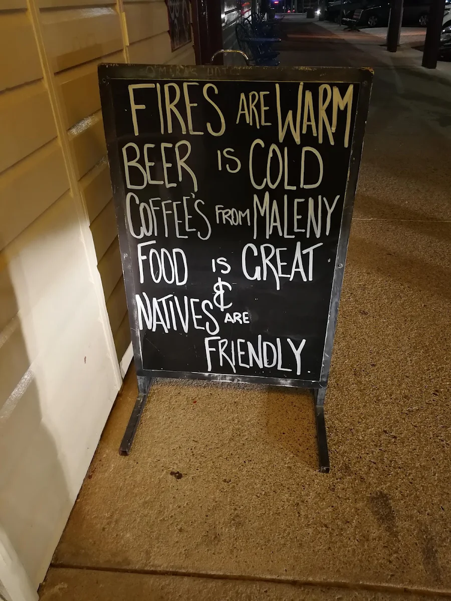Menu, O’Mara’s Hotel
