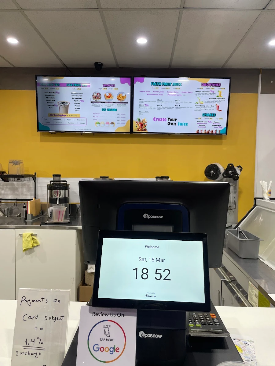 Menu, Blend N’ Brew