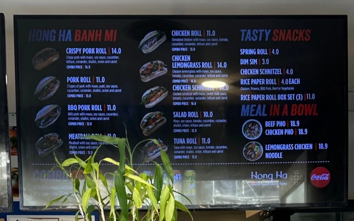 Menu, Aimee's Banh Mi