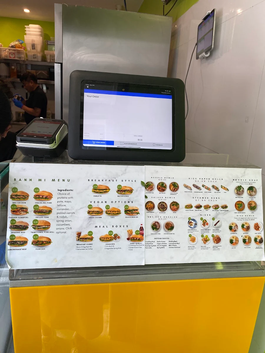 Menu, Aimee's Banh Mi