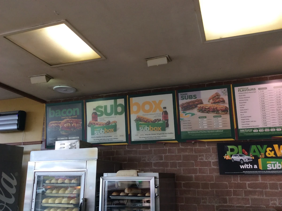 Menu, Subway