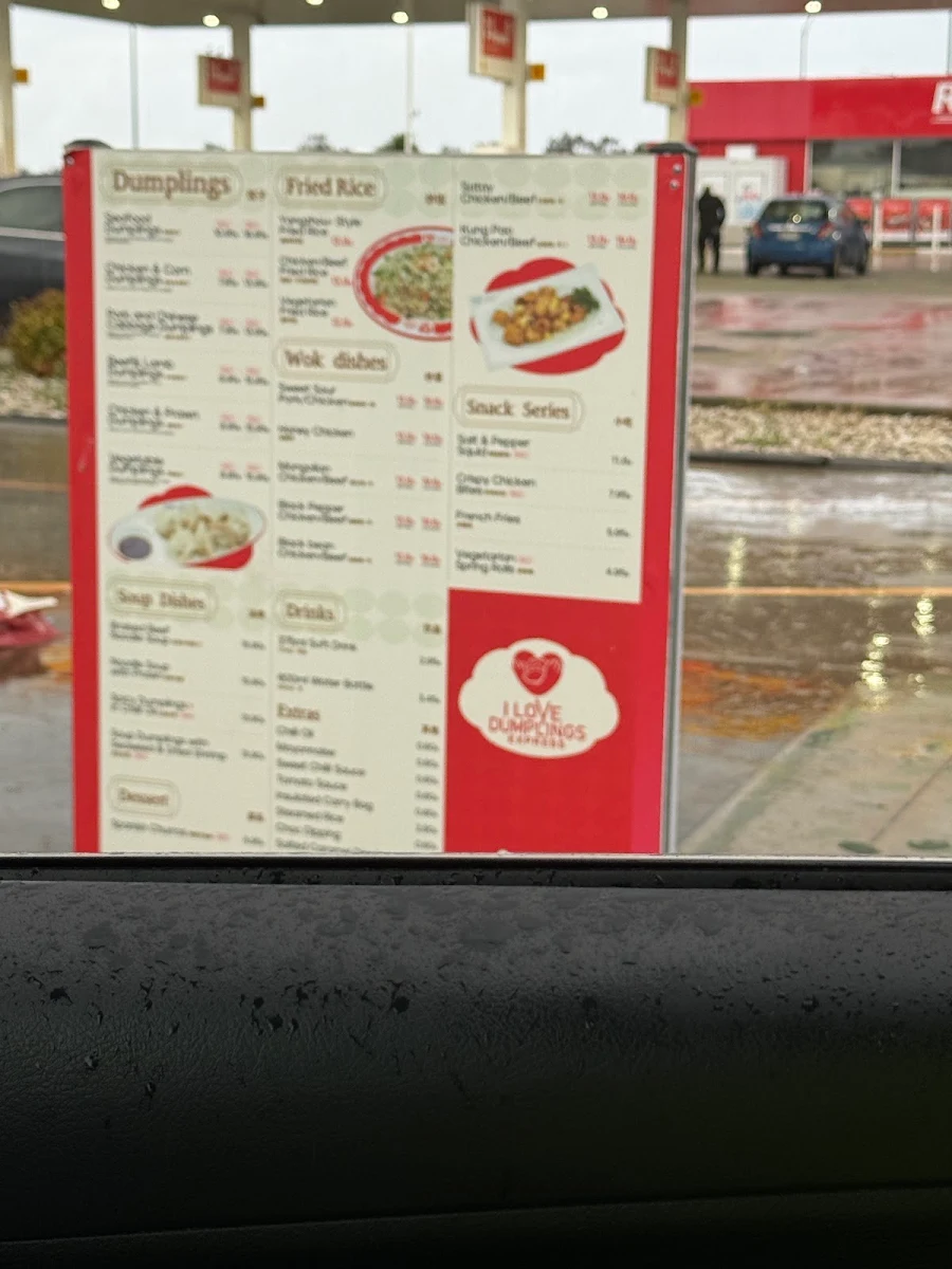 Menu, I Love Dumplings Express (Truganina)