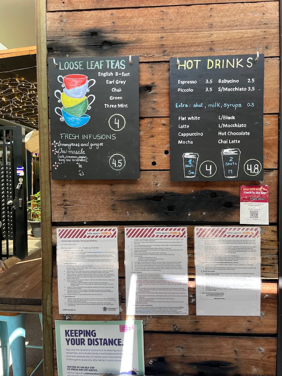 Menu, Tasty Sudaca