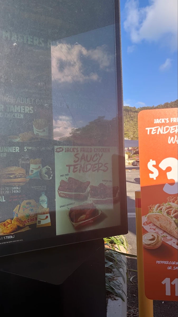 Menu, Hungry Jack's Burgers Airlie Beach