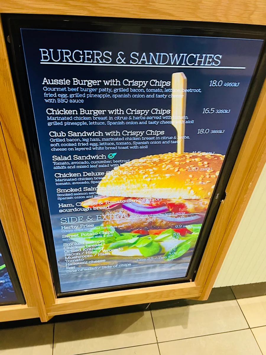 Menu, Caffe Cherry Beans Winston Hills Mall