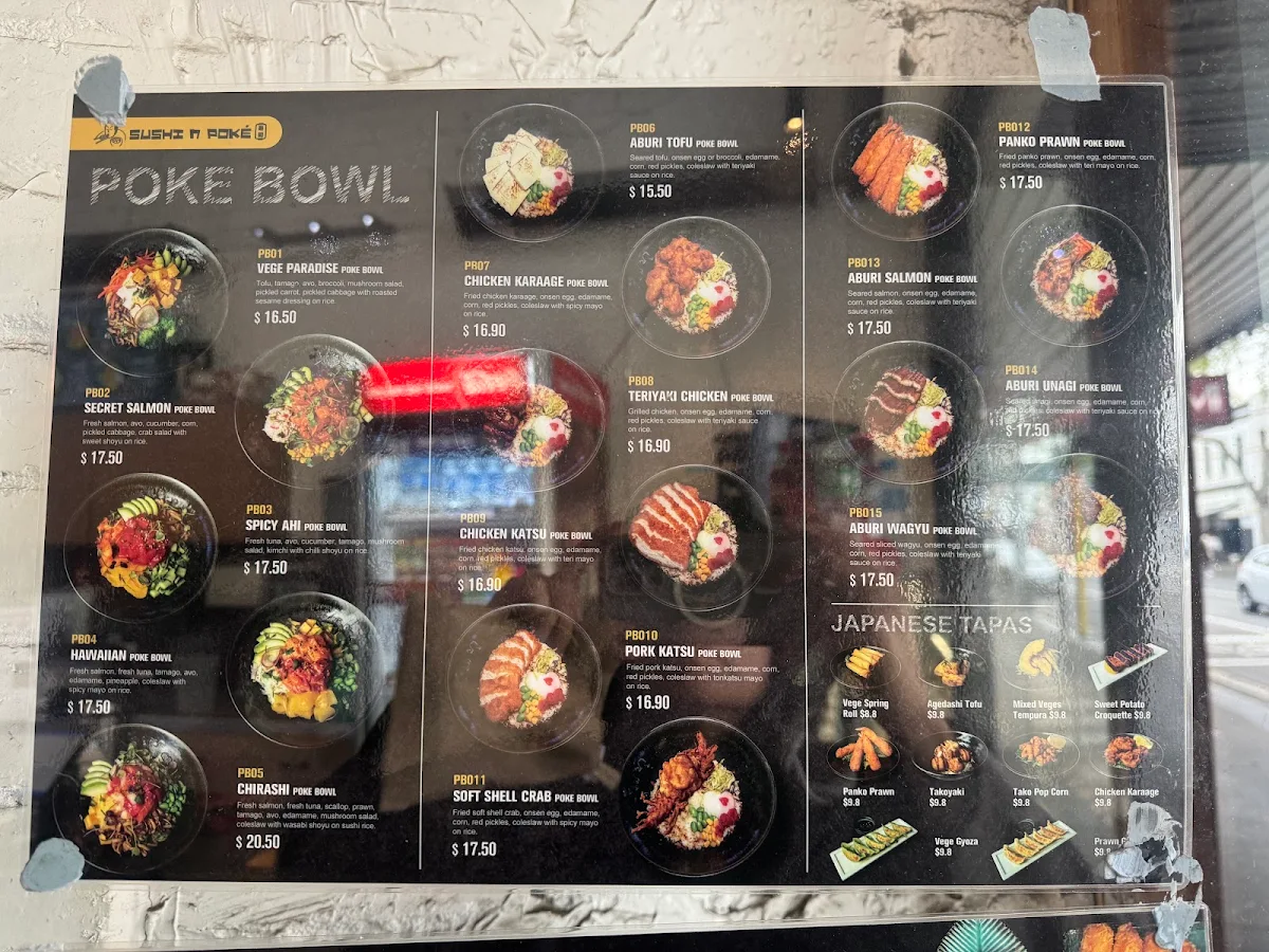 Menu, United Sushi