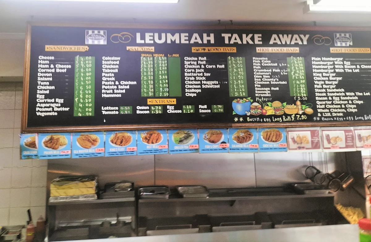 Menu, Leumeah Takeaway