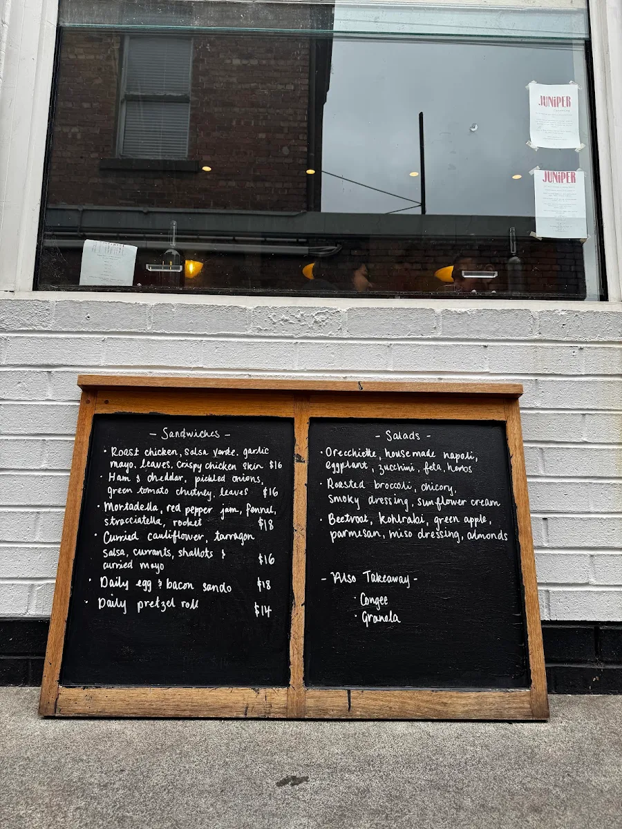 Menu, Juniper