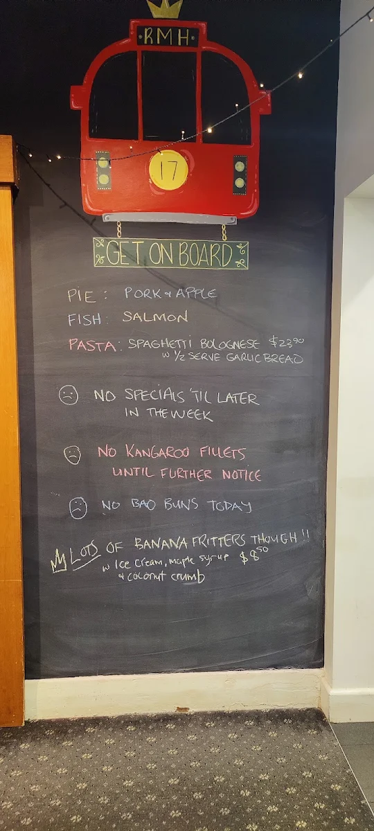 Menu, Royal Mail Hotel, Sebastopol
