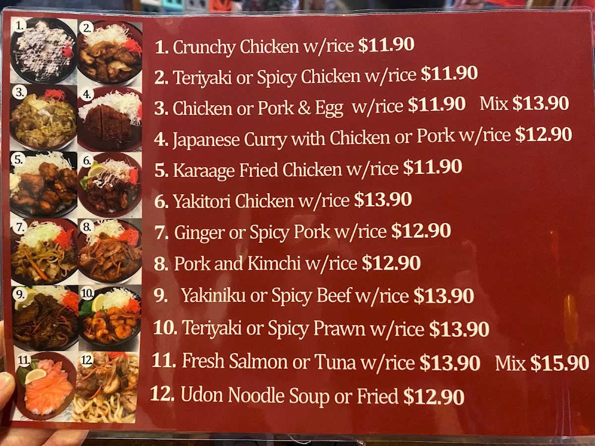 Menu, Lantern Lane