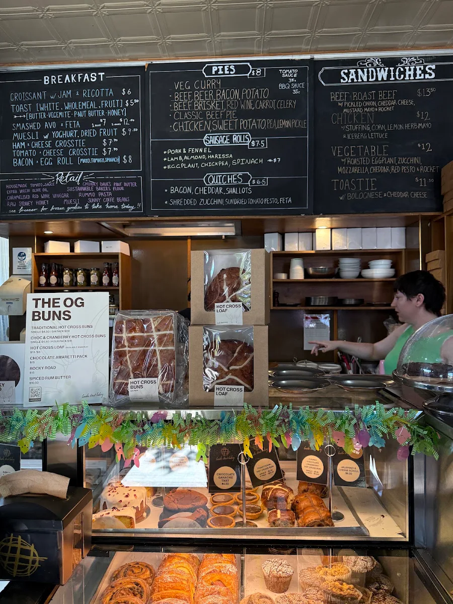 Menu, Bourke Street Bakery Marrickville