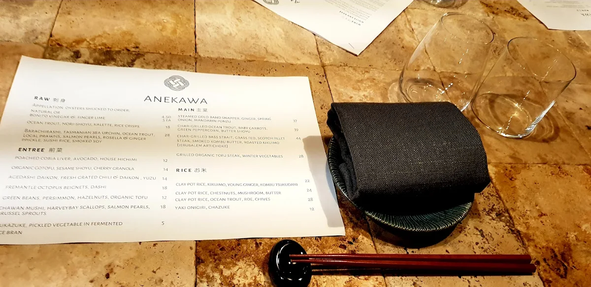Menu, ANEKAWA