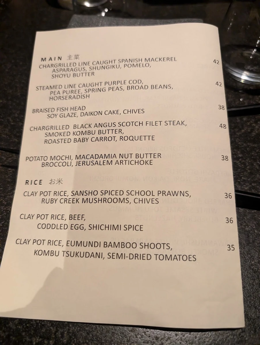 Menu, ANEKAWA