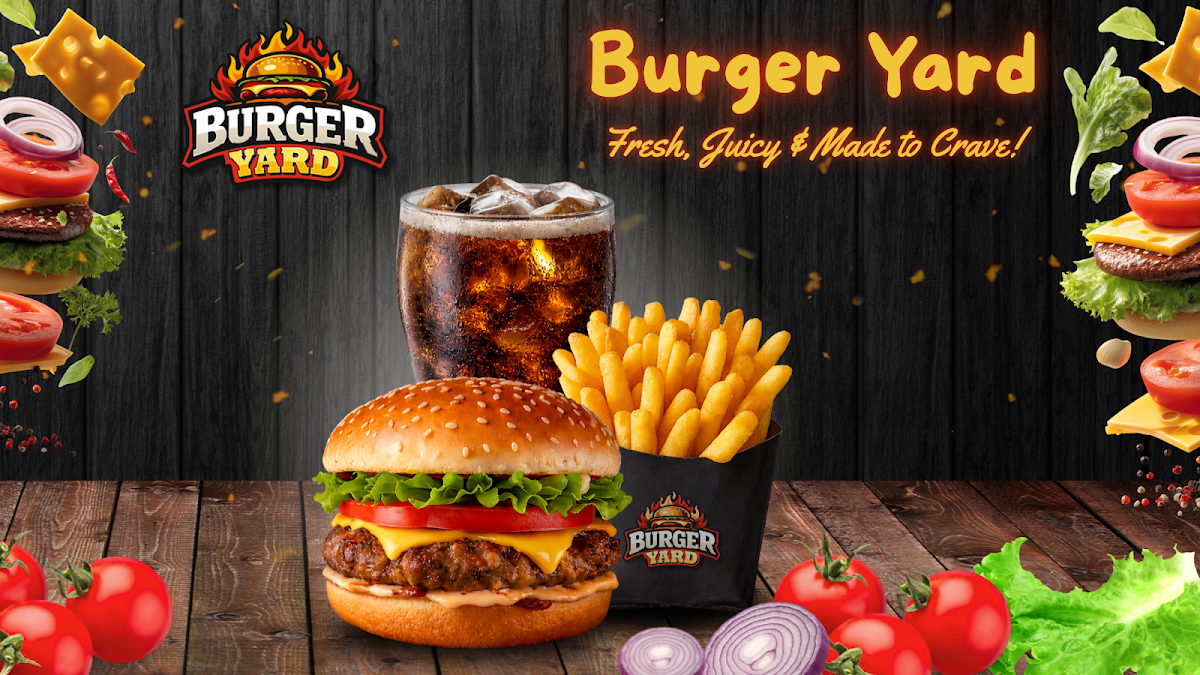 Menu, Burger Yard