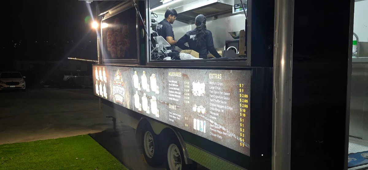 Menu, Burger Yard