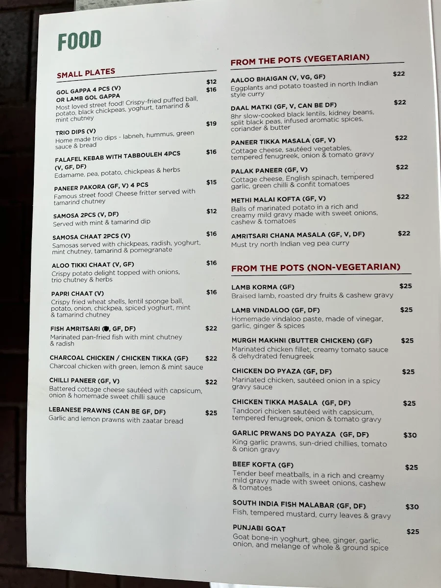 Menu, BLOW HORN RESTAURANT