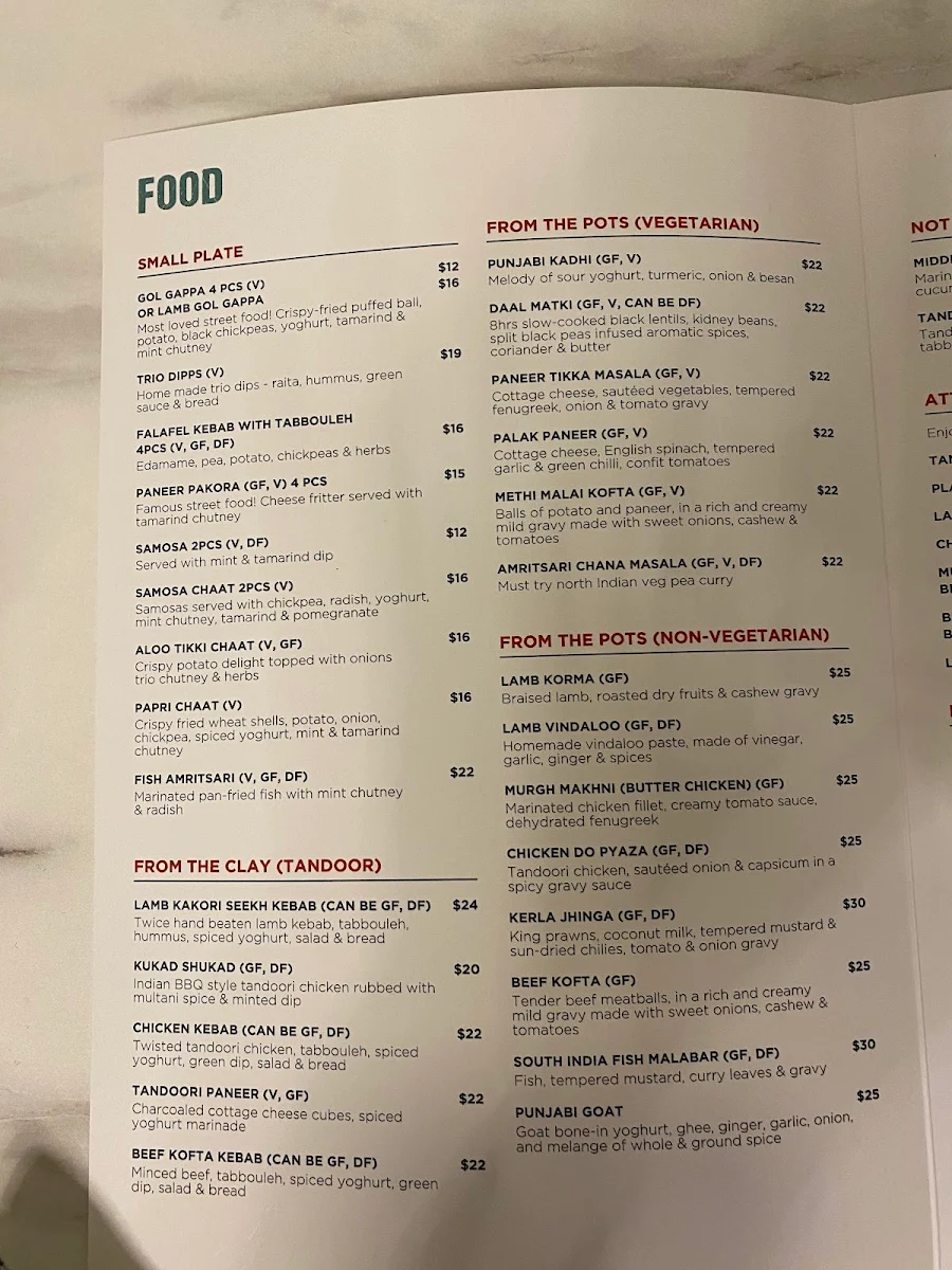 Menu, BLOW HORN RESTAURANT