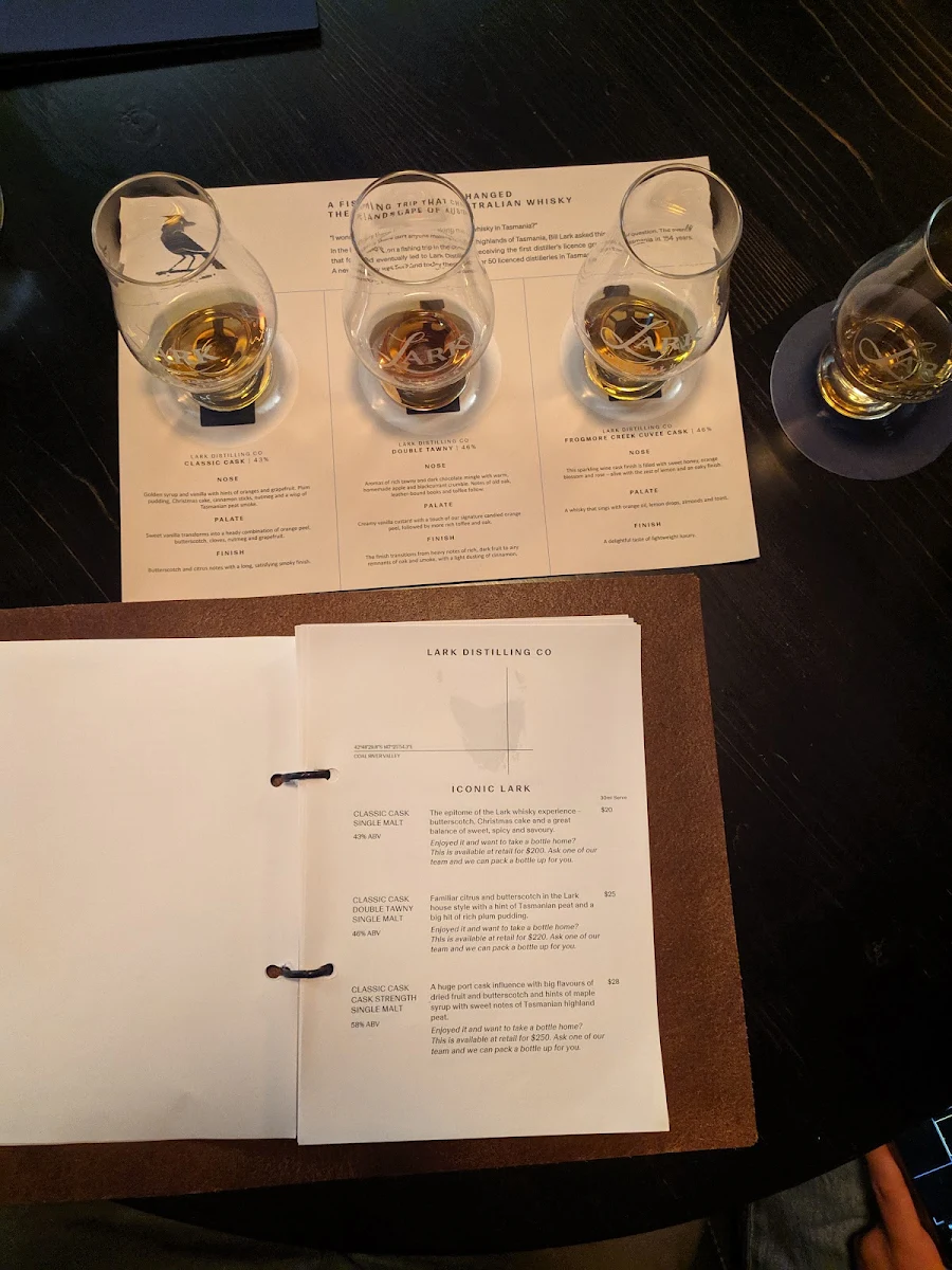 Menu, GOTHAM at The Still