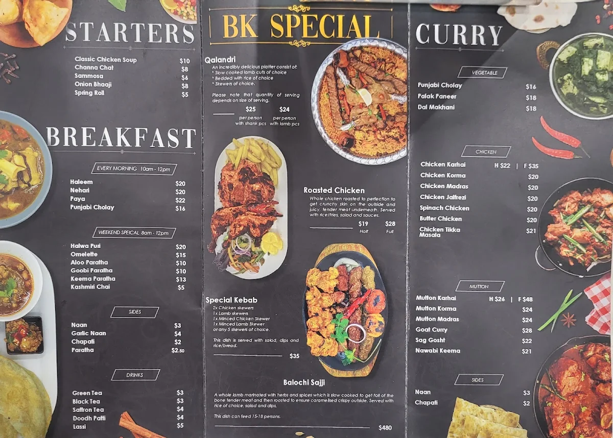 Menu, Belmont Kebab and Pizza