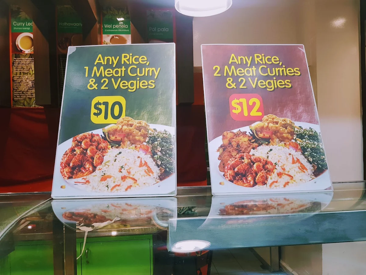 Menu, Ceylon Wok