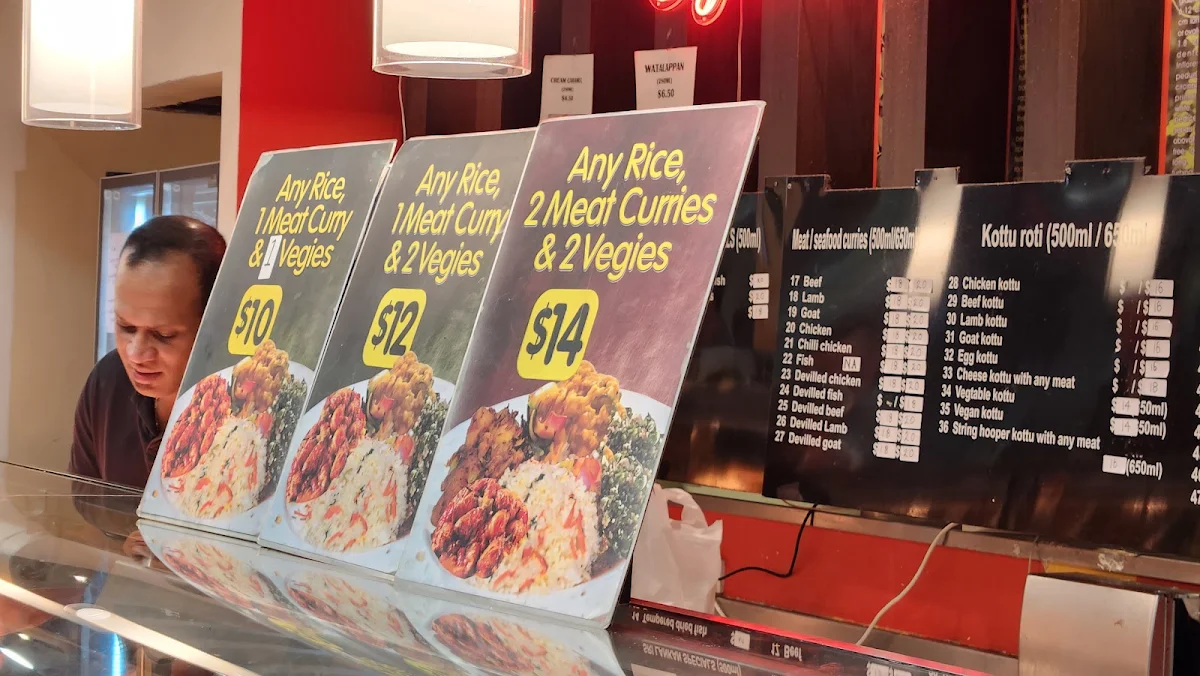 Menu, Ceylon Wok