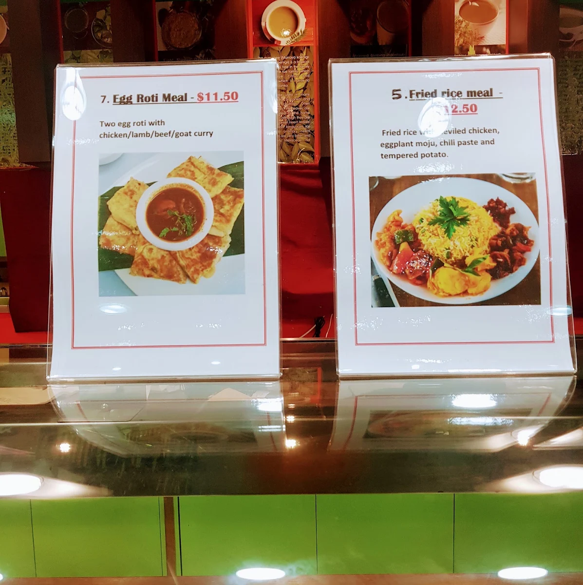 Menu, Ceylon Wok
