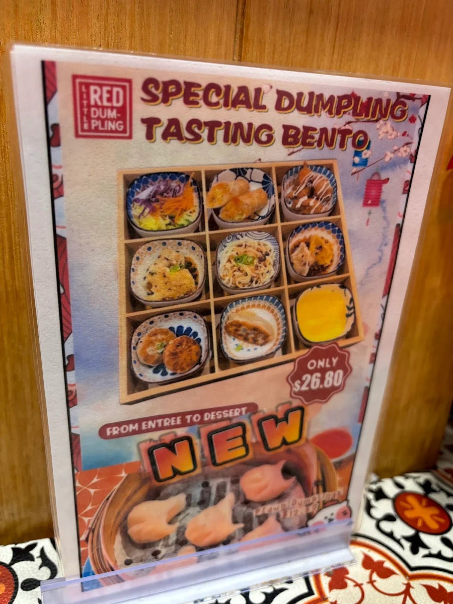 Menu, Little Red Dumpling Springwood
