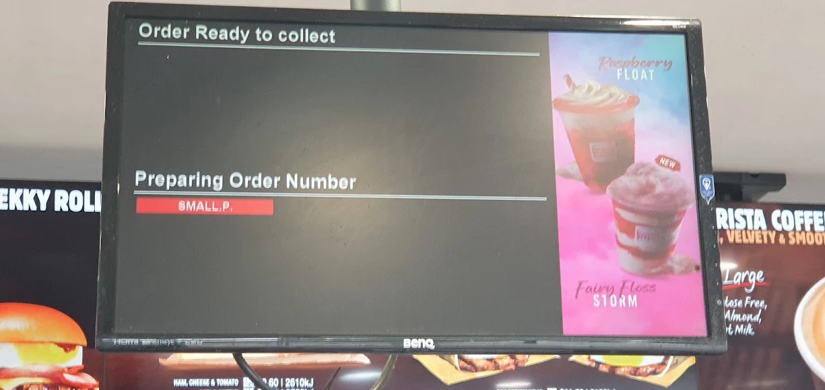 Menu, McDonald's Girrawheen