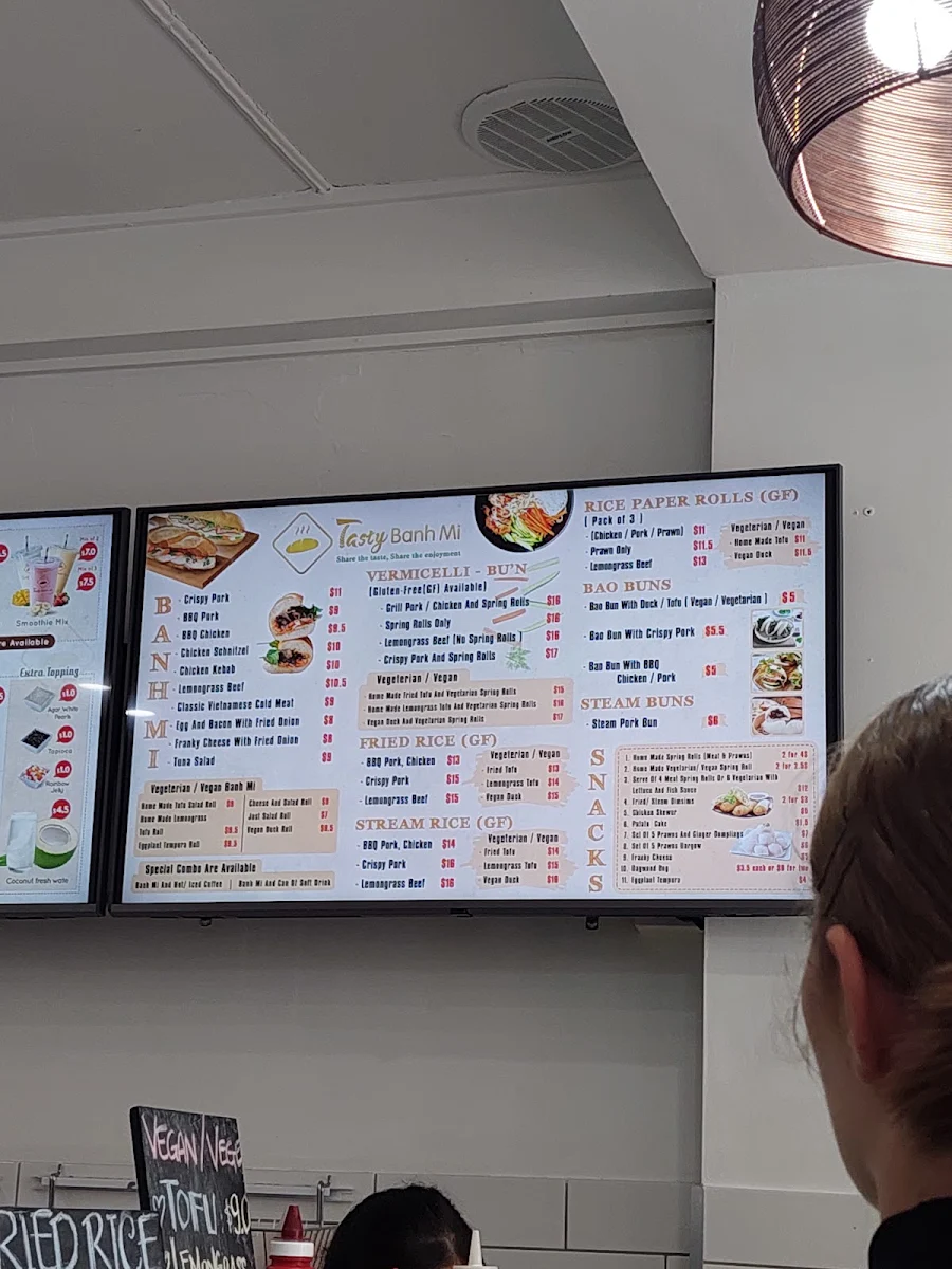 Menu, Tasty Banh Mi