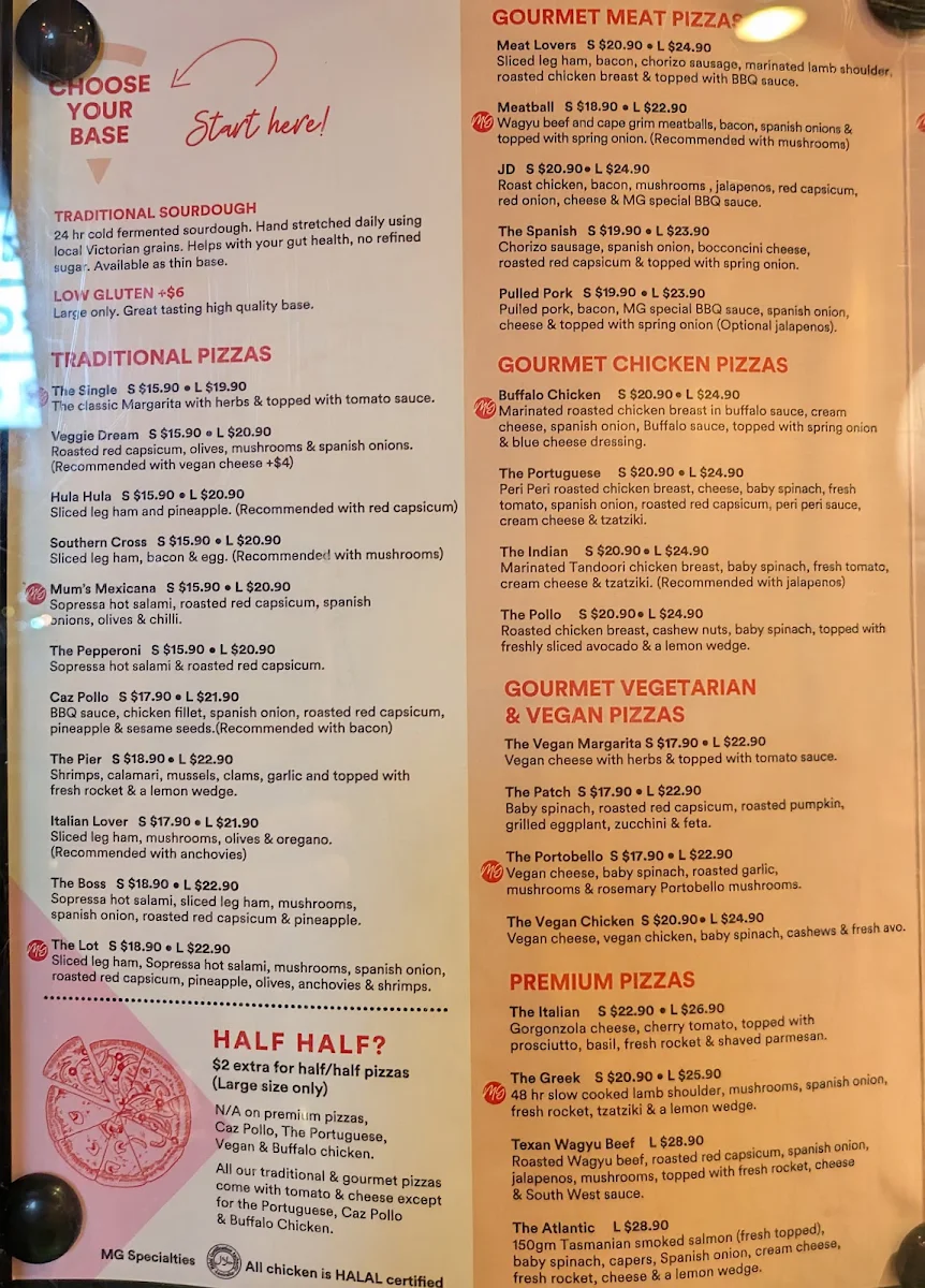Menu, My Goodness