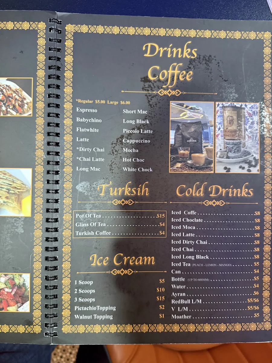Menu, Kuzu Turkish Resturant & Shisha Lounge
