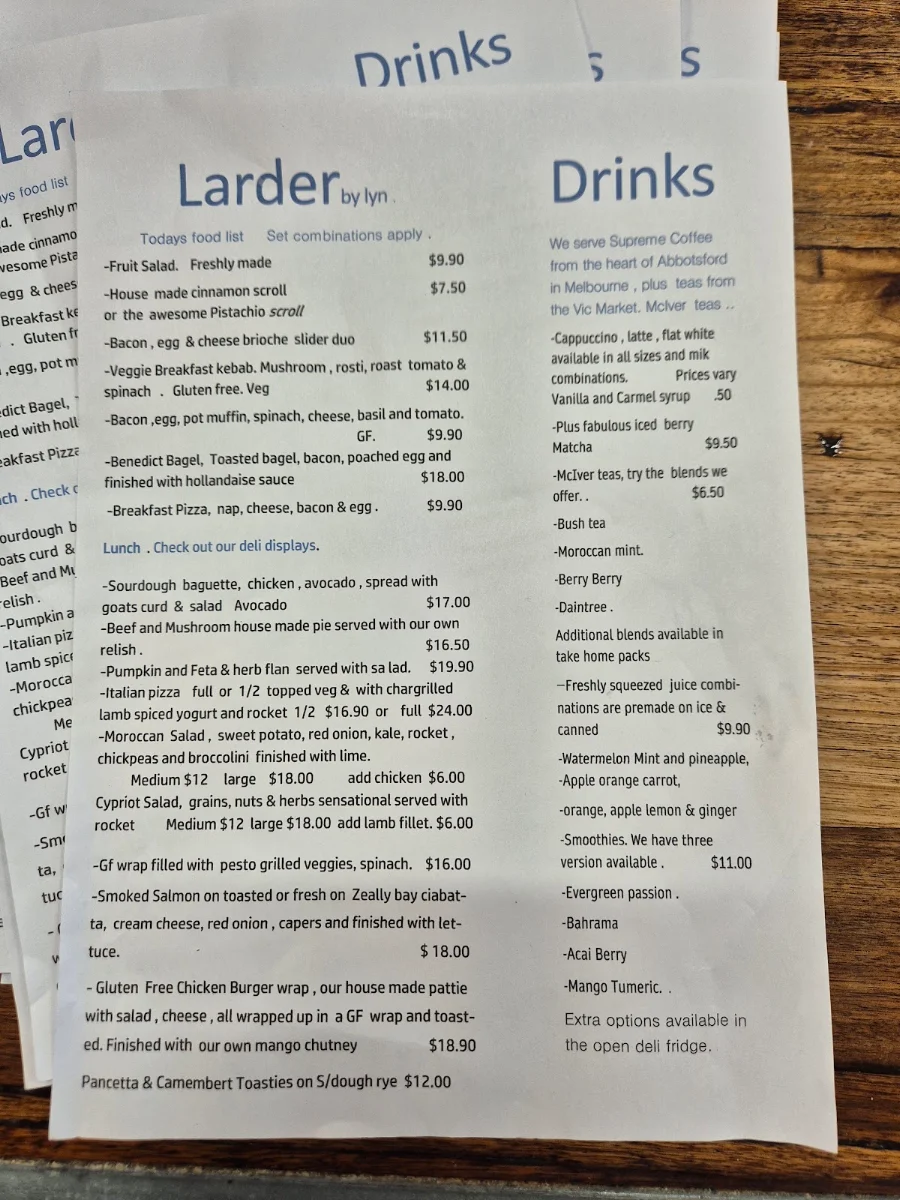 Menu photo 1