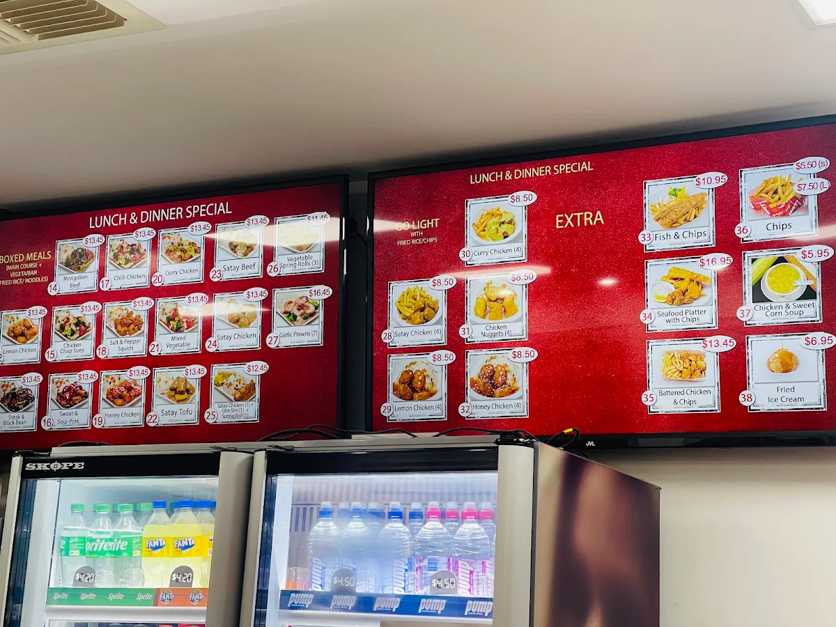Menu, Yum Sing Express Collinswood
